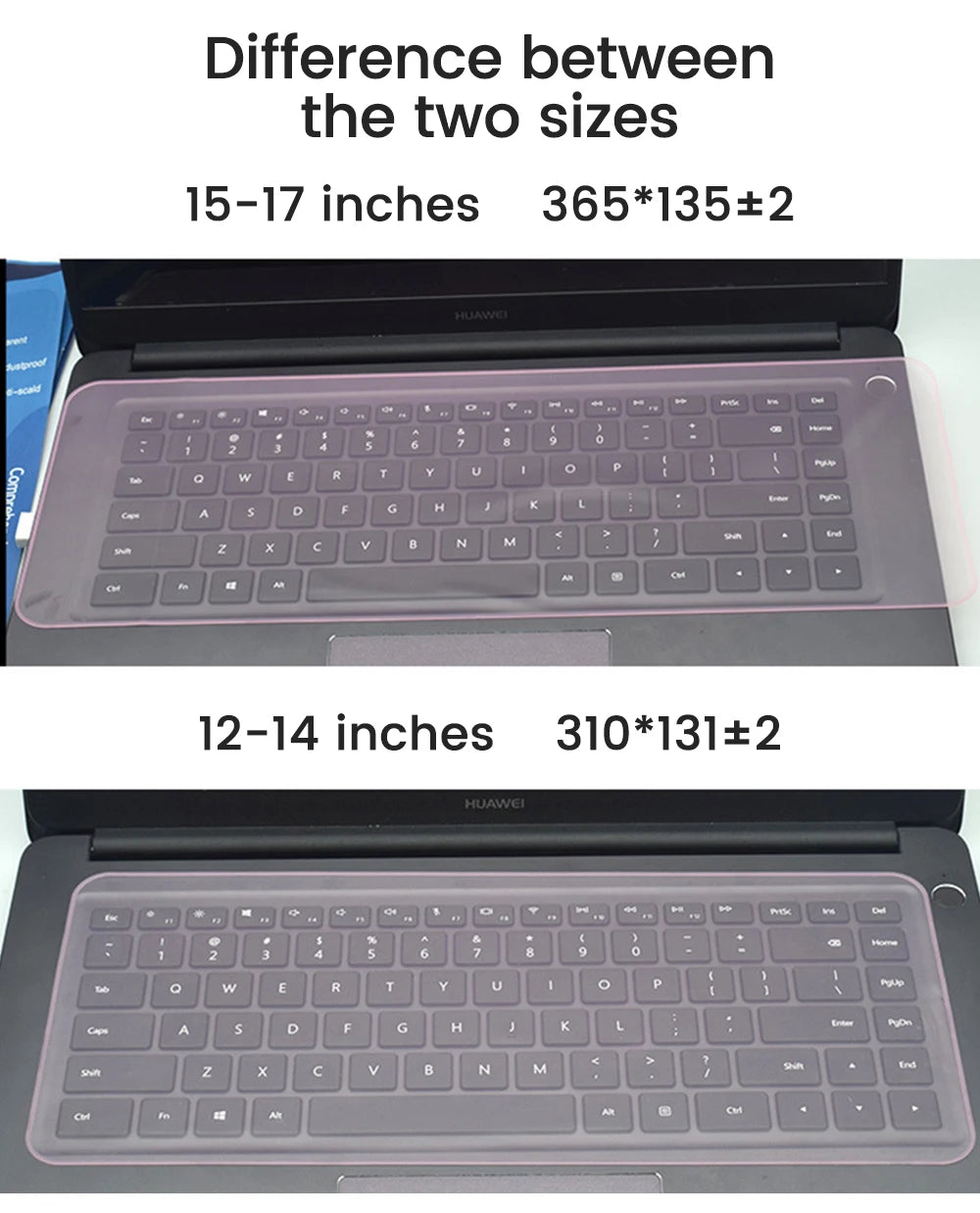 Universal Laptop Keyboard Cover Protector 12-17 inch Waterproof Dustproof Silicone Notebook Computer Keyboard Protective Film