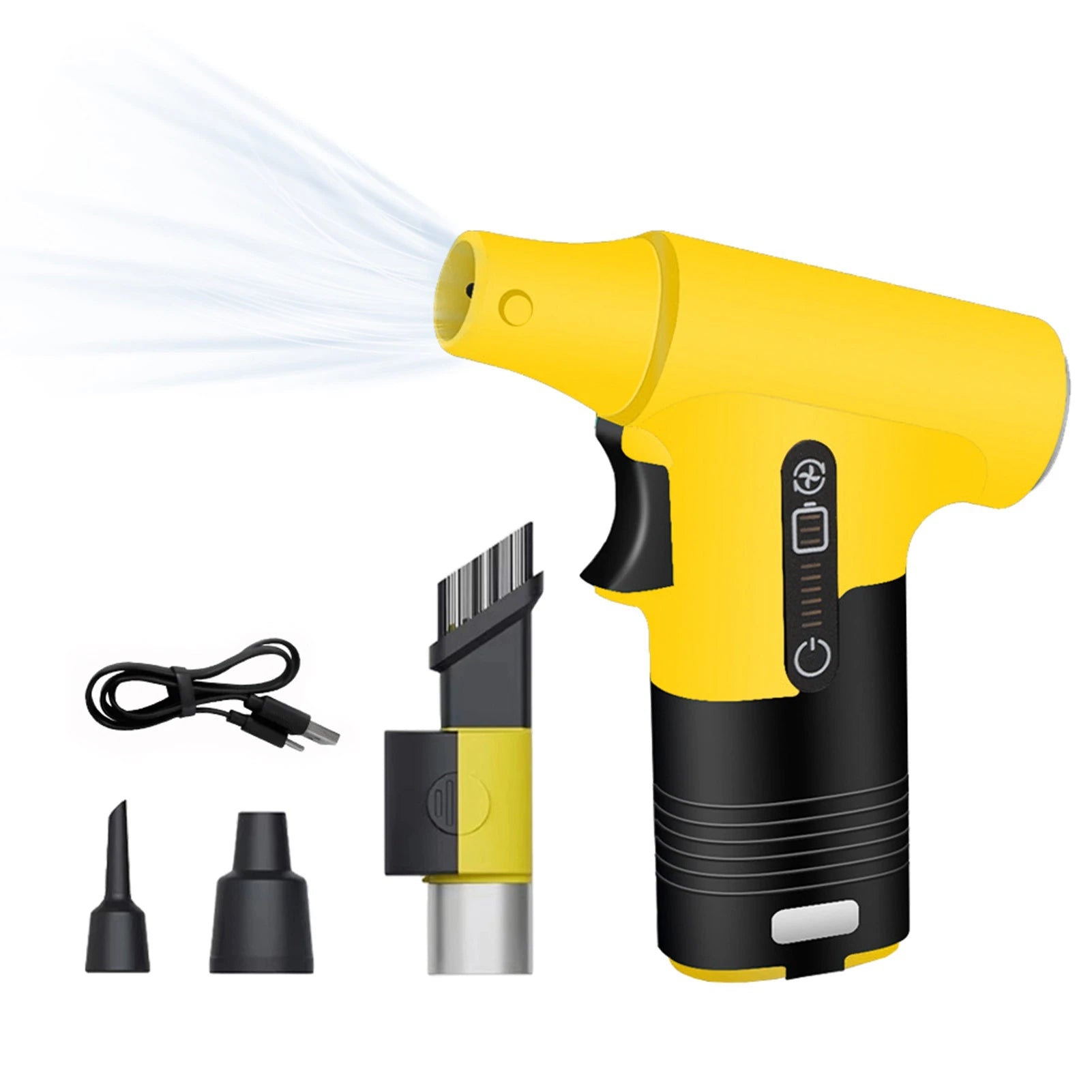 130000RPM Mini Turbo Fan Blowing and Suction Dual-purpose Dust Removal Jet Dry Blower Portable Handheld Comp Electric Air Duster