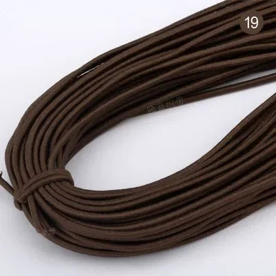 2mm Colorful High-Quality Round Elastic Band Round Elastic Rope Rubber Band Elastic Line DIY Sewing Accessories 5meters