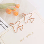20 Pcs Airplane paper clip Cute Rose Gold aeroplane Clips Bookmarks Photo Memo Ticket Holder Office School Supplies Decoration
