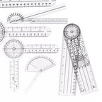 Protractor Goniometer  Goniometer Set PVC Transparent Clear Scale Wear Resistant Angle Ruler for Orthopedics