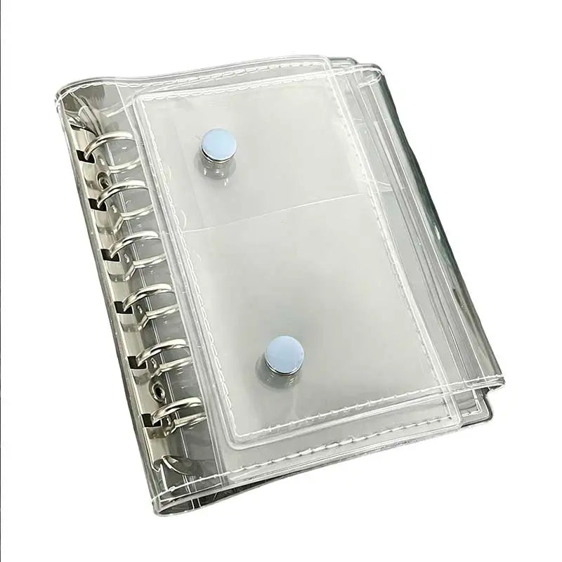 The New High-value Transparent A7 Three-fold Hand Ledger Loose-leaf Detachable Student Portable Note-taking Diary Hand Ledger