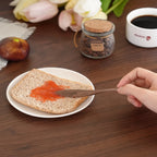 3-piece natural walnut wood coffee stirrer set, reusable, kitchen beverage stirring spoon, butter spreader, coffee equipment set