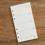 A6 40Sheets Loose Leaf Notebook Refill Spiral Binder Inner Page Grid Blank Line Diary Agenda PlannerSchool Stationery