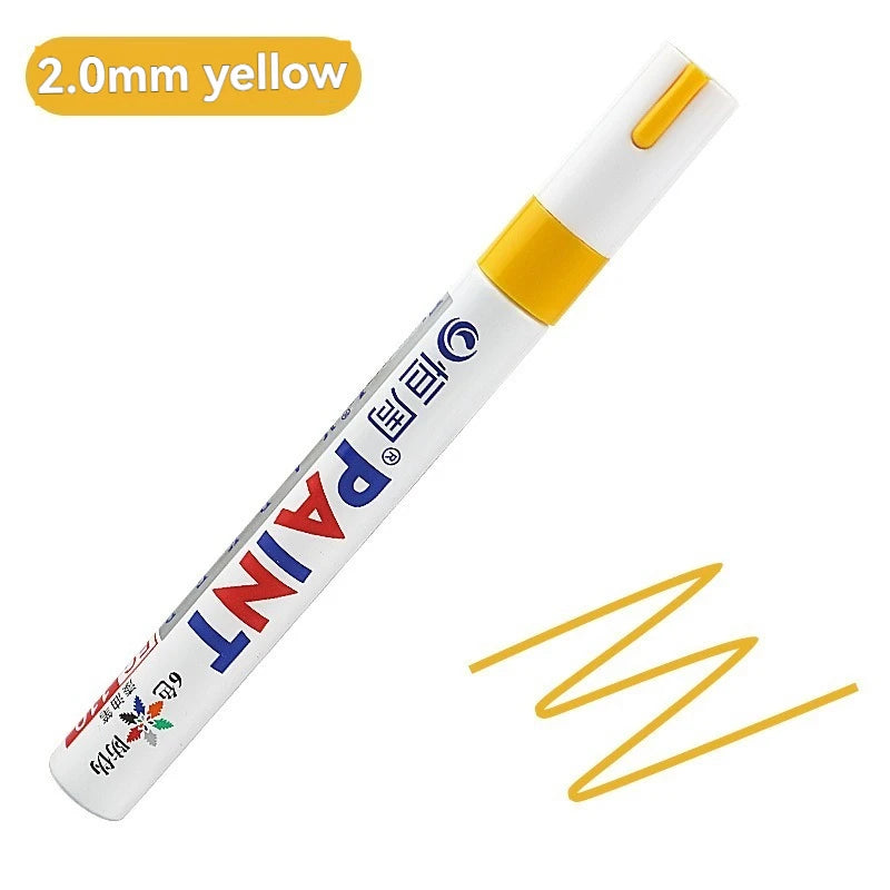 1/3/6/12 Colors Permanent Paint Marker White/Gold/silver Markers for Car Tire Tread Rubber Fabric Paint Metal Paint Marker Pens