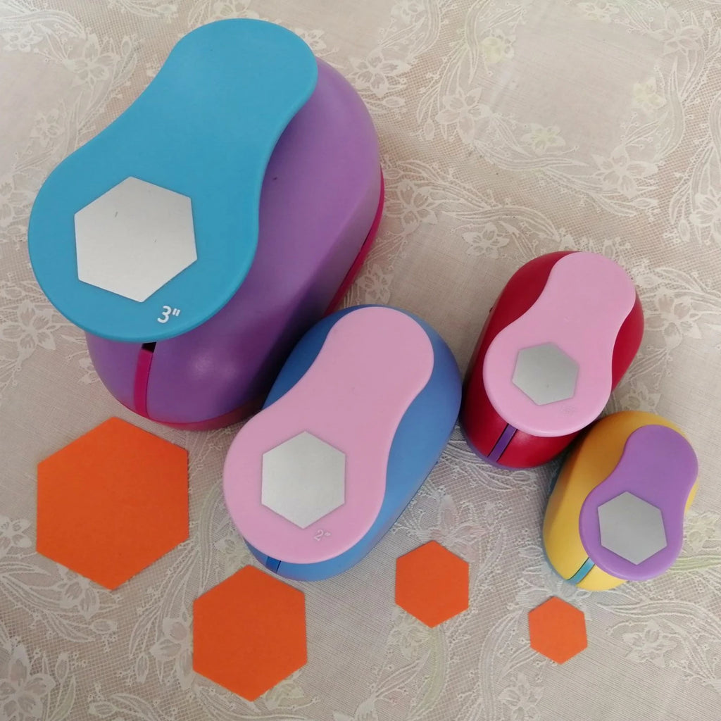Hexagon Punch Paper Cutter Crafts Scrapbook Embossing Device Hole Punches Cortador De Papel