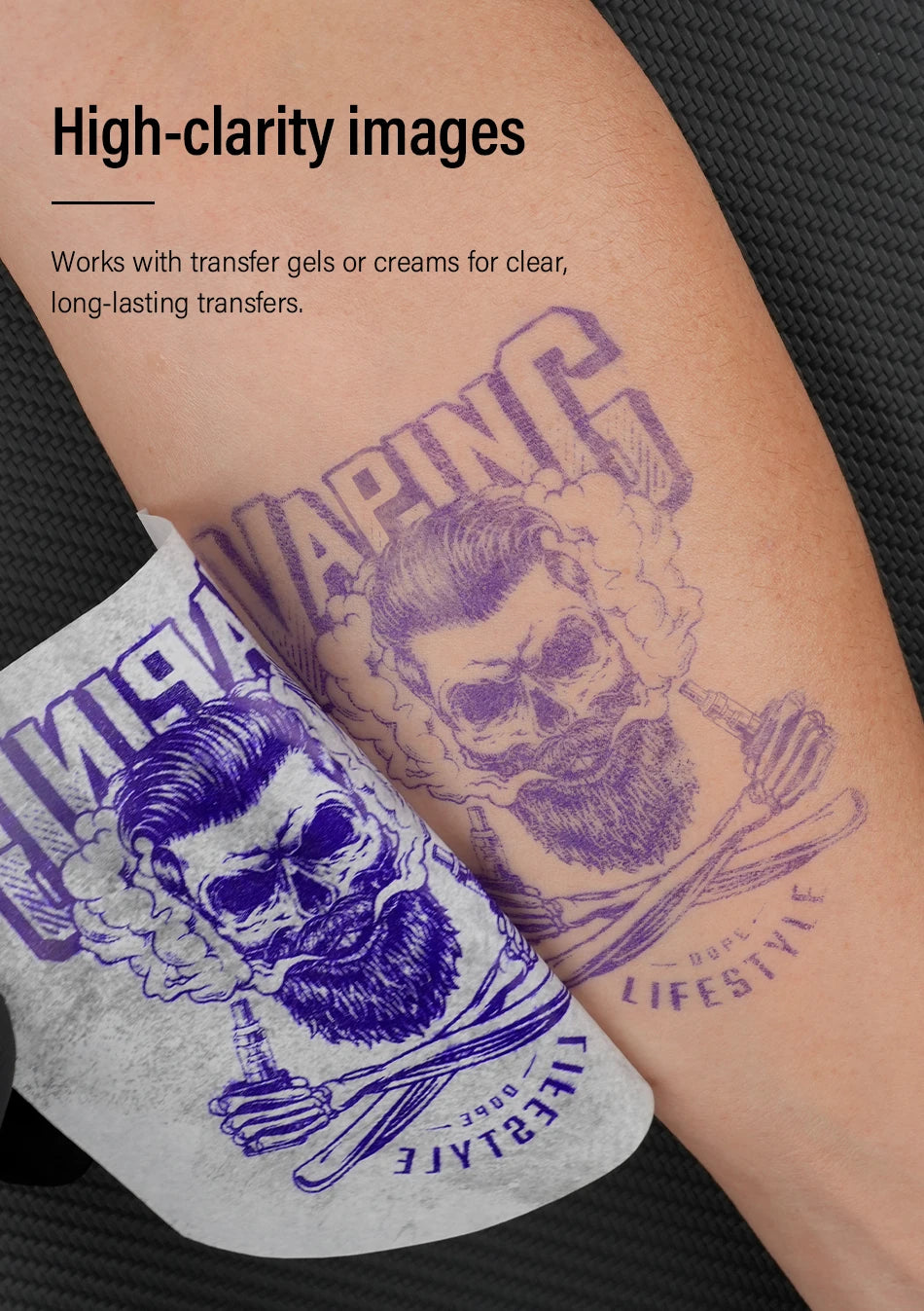20/100pcs Tattoo Transfer Paper Carbon Thermal Stencil 4 Layered Sheet Tattoo Paper Copy Paper Tracing Paper for Tattoo Supplies