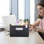Fine Workmanship PP Accordion File Folder Keeps Documents Receipts Coupons Cards Organized Portable Office Supply Convenient