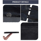 Business Thin Multi-Functional Short Bifold Card Holder Simple Elastic Nylon Belt Multi-Slot Wallet