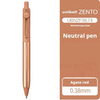 New Uni uniball Zento Flow Metal Rollerball Pen Aluminum Grip Gel Pens 0.5mm Water-Based Black Ink Ultra Smooth Writing Japan