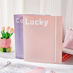 A4 Expanding File Folder with 4 Detachable Inner Pockets 3-Hole Binder for School Office Document Organizer Supplies Stationery