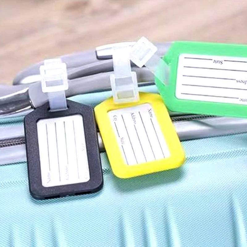5/10PCS Luggage Tag Boarding Shipping Travel Accessory Women Men Suitcase Address Name Portable Label
