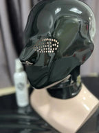 latex fetish man  black gloves  rubber hood sexy cosplay  fetish wear  catsuite male zentai socks chlorined rubber