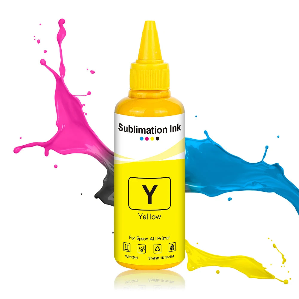 100ml Sublimation Ink 4 Colors/Set for Epson All Printer ET-3700 ET-3800 ET-3850 ET-4800 ET-4810 ET-4850 ET-7700 Printer Ink