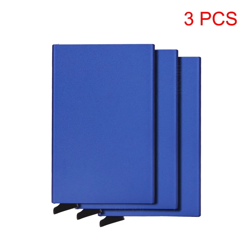 Rfid Metal Credit Card Holder Luxury Men Minimalist Wallet Cardholder Case Bag Business Supplies Card Storage Box Organizer Mini