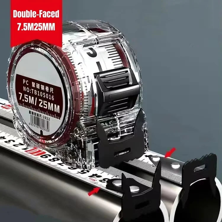 High Precision Stainless Steel Tape Measure Double-Sided 3/5/7.5m for Household Woodworking High Accuracy Measuring Tool