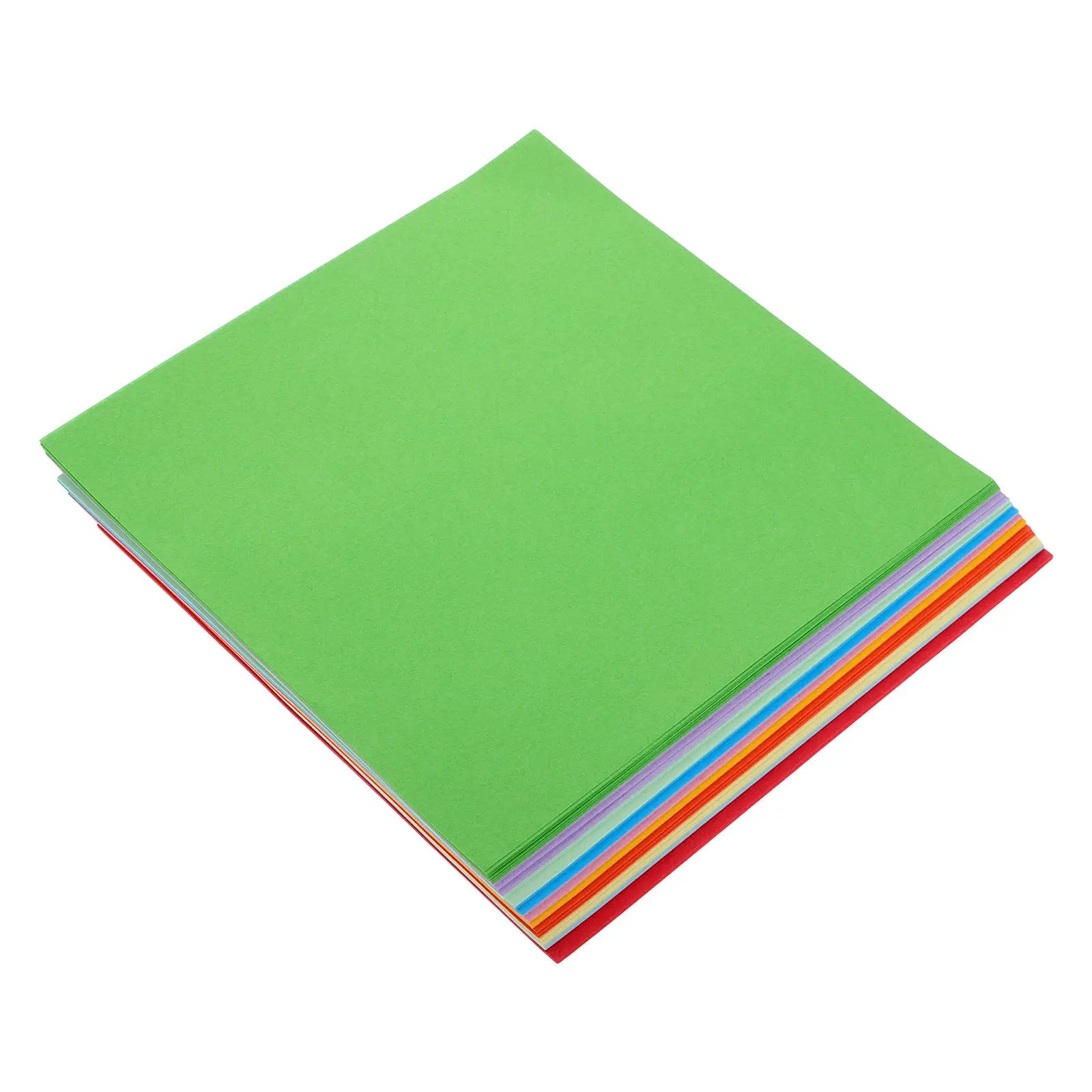 100 Sheets Square Colorful Cardstock Origami Paper Double Sided for Kids Fine Motor Skills Development DIY Crafts Construction