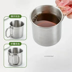 250/350/500/700ml Stainless Steel Camping Cup Portable Outdoor Water Cup Mug With Foldable Handle Kitchen Drinkware