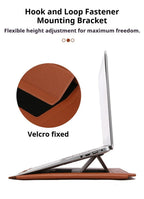 PU Leather Laptop Computer Sleeve Case Bag Stand Cover Pouch Man Women 13 14 15 15.6 16 inch for Macbook Air Samsung HP Lenovo