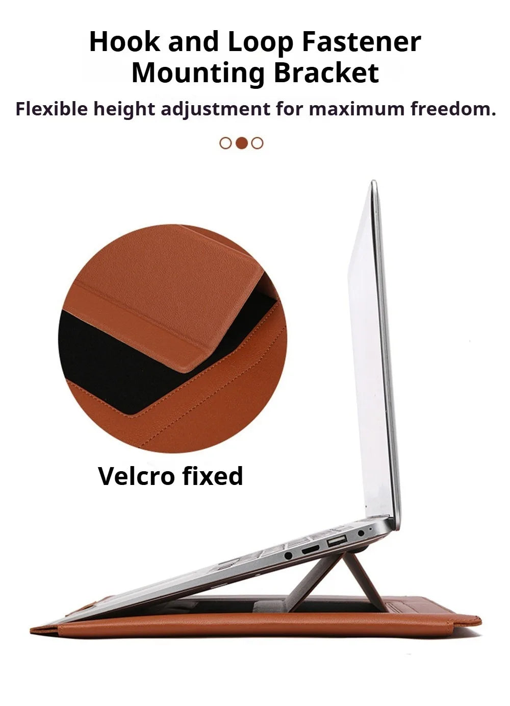 PU Leather Laptop Computer Sleeve Case Bag Stand Cover Pouch Man Women 13 14 15 15.6 16 inch for Macbook Air Samsung HP Lenovo