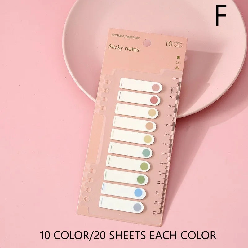 200 Sheets Index Tabs Self Adhesive Page Markers Transparent Sticky Notes Classify Files Flags Posted It Planner Stickers