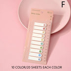200 Sheets Index Tabs Self Adhesive Page Markers Transparent Sticky Notes Classify Files Flags Posted It Planner Stickers