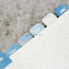 10 Sheets Monthly Separator Tabs Monthly Tabs Index Sticker for Office Study