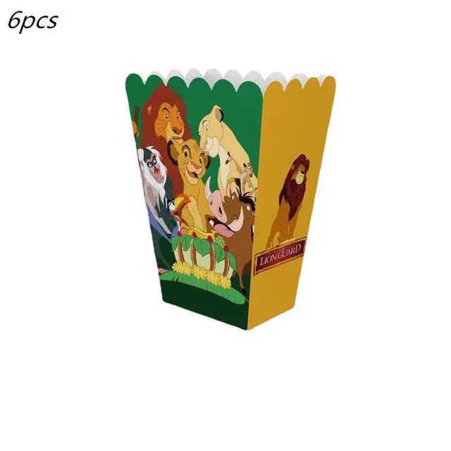Lion King Birthday Party Decoration Lion Disposable Dinnerware Tablecloth Cup Plate 3D Balloon for Kids Baby Shower Supplies