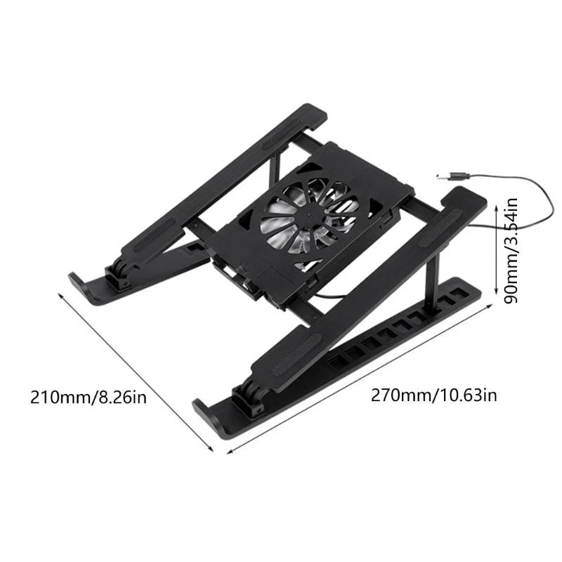 2026 Hot Selling Items Adjustable Height Laptop Cooling Stand Portable Foldable Design Multiple Speed Quiet Fan