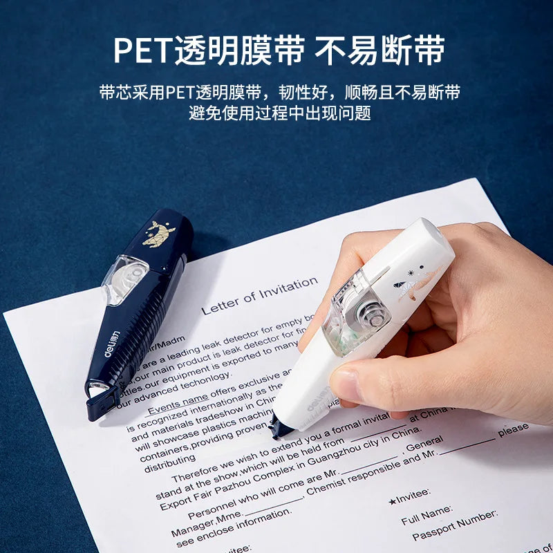 Student Pen Type Interchangeable Core Correction Tape, Correction Tape, Correction Tape, Correction Tape, 6-meter Stationery