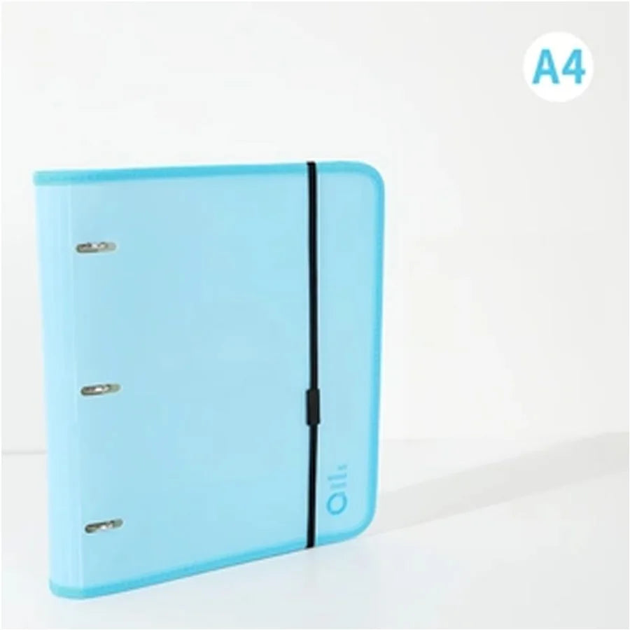 1pc Multi-Function 3 Hole Loose Leaf Folder, Binder Design Storage Book, Large Capacity Document Booklet