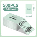 Phomemo 241BT 246S Thermal Label Printer Paper 100x150mm Fan-Fold Labels Shipping Supplies for Package Adress Business