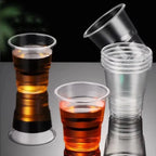 50Pcs 180ml Disposable Plastic Cups Transparent Food-grade PP Clear Plastic Cups Heat-resistant Party Plastic Cups