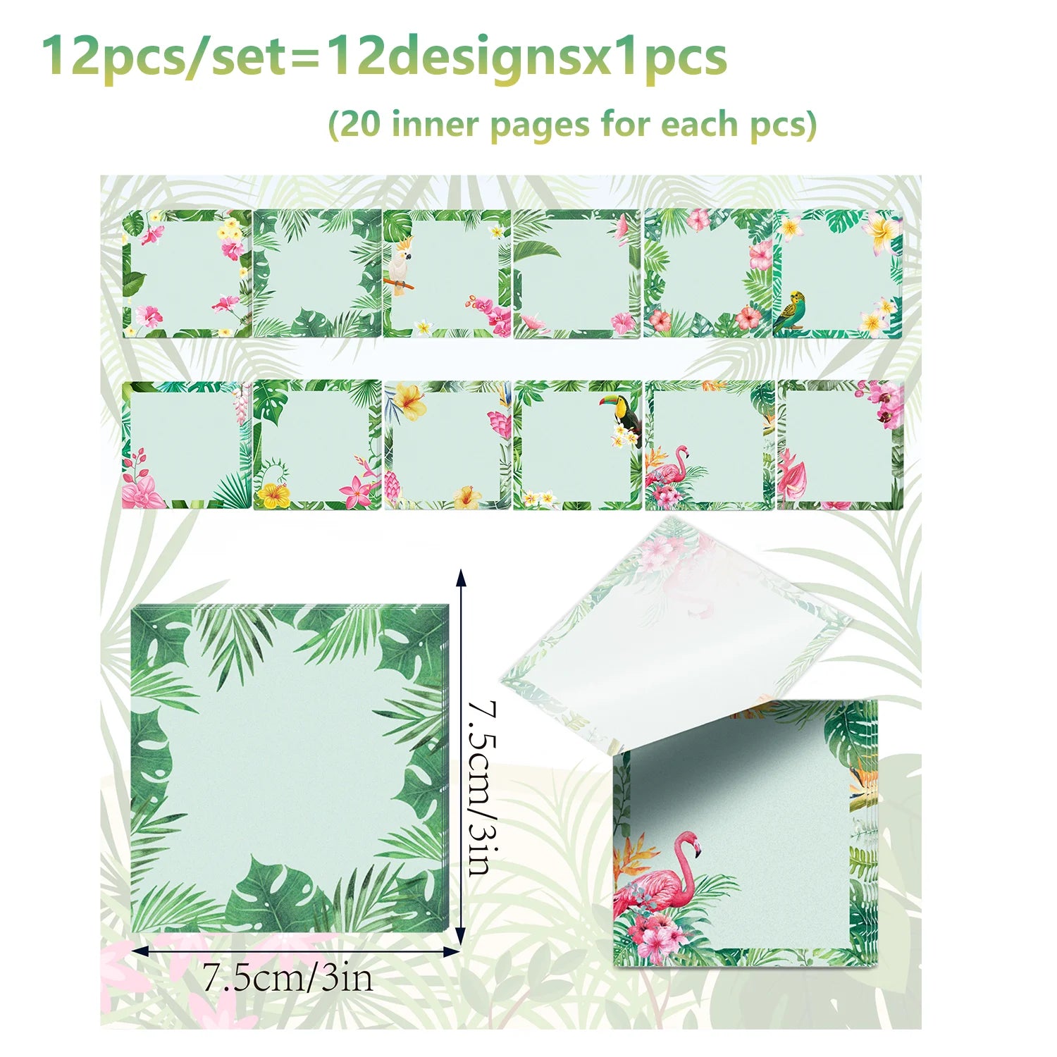 12/24pcs Cute Animals Sticky Notes Set, Refrigerator Memo Pads,Self-Stick Dog Cat Notes Pads for Home Office Gifts Supplies