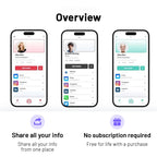 Digital Business NFC Contactless Social Recognition Card NFC Business Card Fast Reading Ntag 215 NFC Card