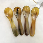 Water Buffalo Horn Spoon Exquisite Western Cuisine Spoon Kitchen Tools Creative Dessert Spoon Long Handled Spoon Horn Products