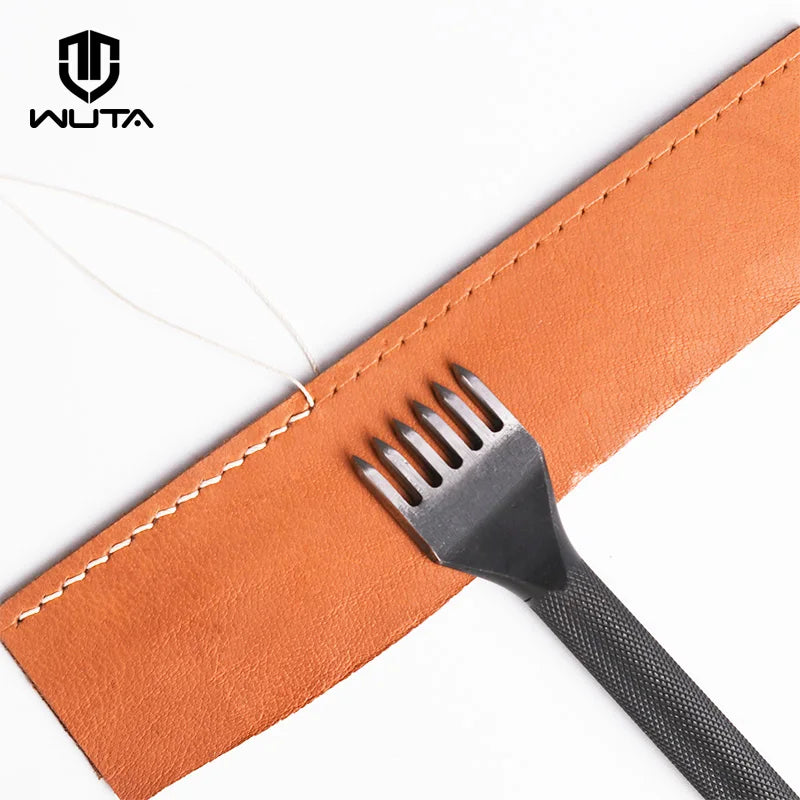 WUTA 1 Piece Diamond Point Black Pricking Iron Leather Chisel Leather Craft Hole Punch Tools Stitching Tools 3/4mm Available