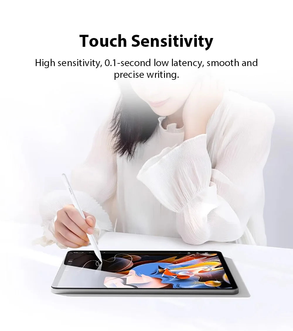 For Apple Pencil For iPad Air 11 M4 M3 M2 5 4 A16 Pro 13 11th M5 12.9 Stylus Pen 10 9 9th 10th Gen Mini 6 7 Bluetooth Touch Pens