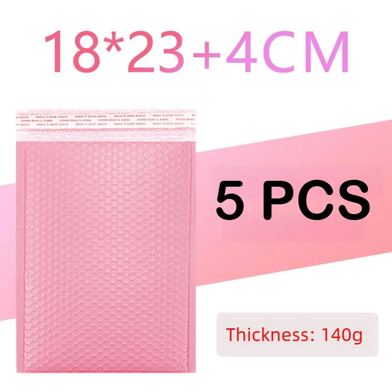 100/1 PCS Pink Poly Bubble Mailers Padded Envelopes Self Seal Padded Envelopes Gift Bags Packaging Envelope School Supplies