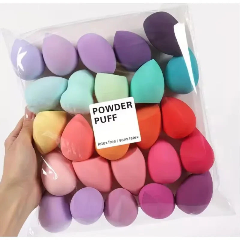 4/7/18 Piece Makeup Sponge Set Suitable for Liquid BB Cream Powder Application Makeup Egg Dry Wet Dual-Use Powder Puff Girl