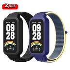 Strap+PC Case for Xiaomi mi band 9 active accessories sports Nyon bracelet correa+Protective Bumper shell Cover for Redmi band 3