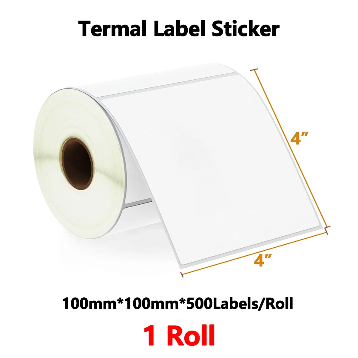 500/350 Sheets 4"x6" 4''x4'' Thermal Label Paper 100x150mm Adhesive Stickers For Thermal Shipping Labels Express Barcode Label