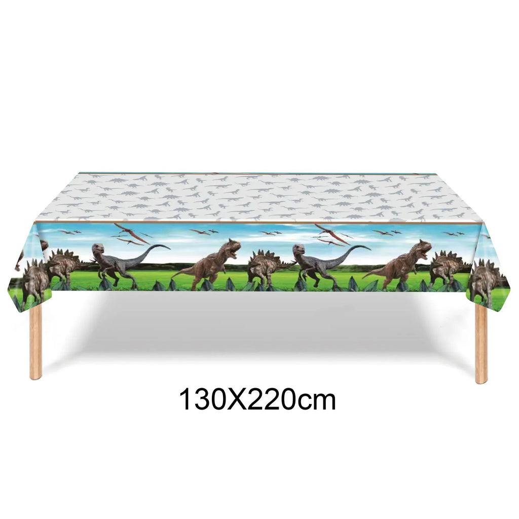 Dinosaur Plastic Tablecloth Dinosaur Birthday Party Table Covers Boy Birthday Baby Shower Party Decorations Supplies Picnic