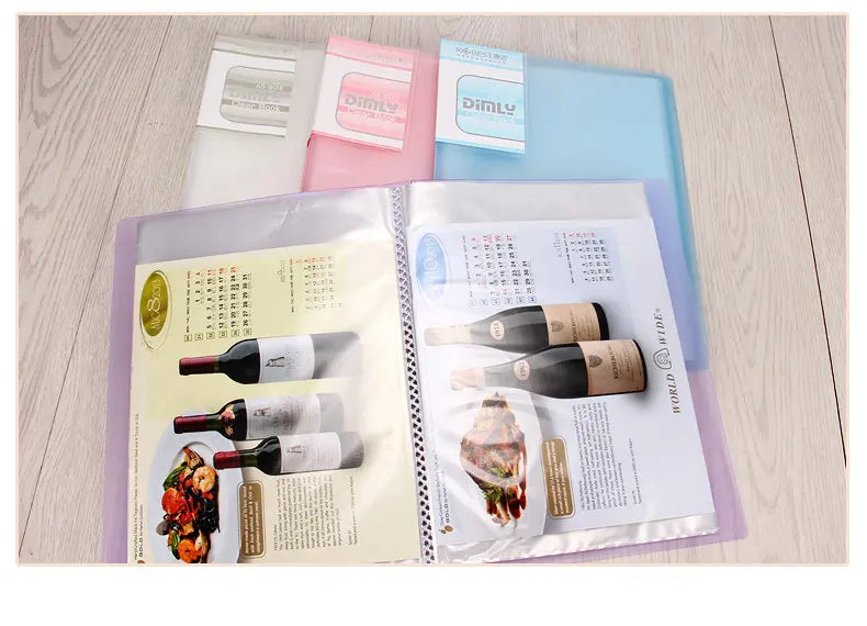 Transparent PVC Bag A5 Display Book Multi Pocket File Folder For A5 Document Organizer Paper Storage Clear File A5 Folder