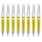 8Pcs Novelty Syringe Ballpoint Pens Cute Stationery Nurse Pen Ballpoint Pen 0.5mm Ballpen
