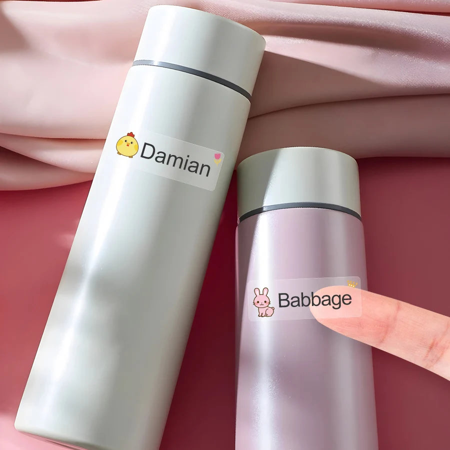 ‌Custom Name Stickers Waterproof - Personalized Labels for School Supplies, Sports Gear & DIY Crafts, Multilingual Kids‌