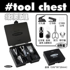 Kawaii 4/8pc Portable Stationery Multi Functional Tool Box Efficiency Set Puncher Stapler Adhesive Tape Mini School Supplies