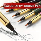 1pc Calligraphy Brush Pen,Ink-adding Fountain Pen with Fine Tip for Hand Lettering,Art Drawing,Journaling for Adults,Students