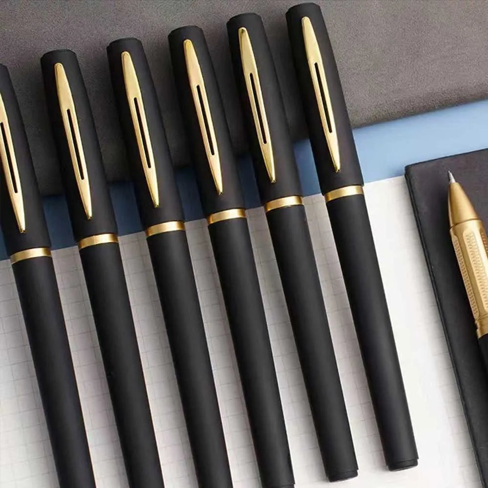 1pc Black Ink Gel Pen 0.5mm 0.7mm 1.0mm Ballpoint For Writing School Stationery Supplies Business Signature Pen Office Access