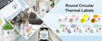 Phomemo PM-241BT Shipping Label Printer Label Sticker Round Label Square Label Rainbow Color DIY Logo Design Small Business